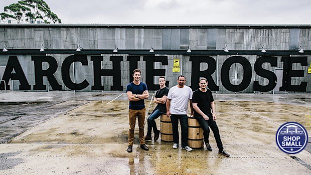 Will Edwards, Joe Dinsmoor, Nigel Weisbaum and Dave Withers (Archie Rose Distilling Co)
