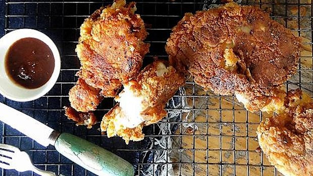 Crispy fried chicken