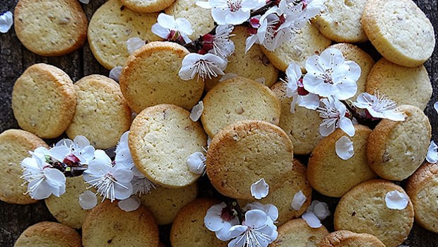 Lime and pecan biscuits