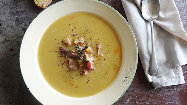 Split pea and smoked ham soup