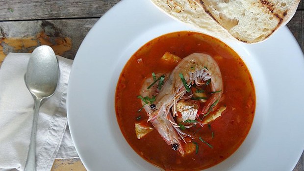 Spanish seafood stew