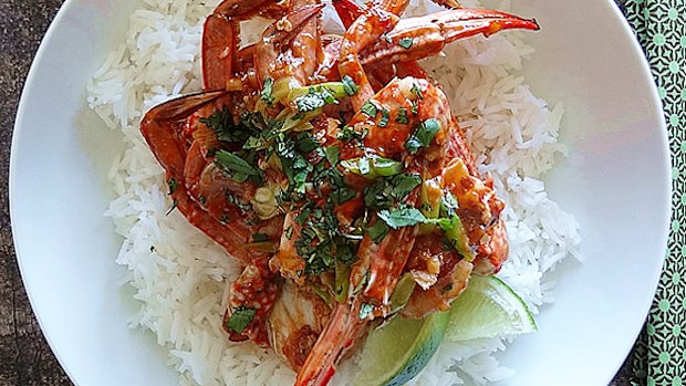 Chilli blue swimmer crabs