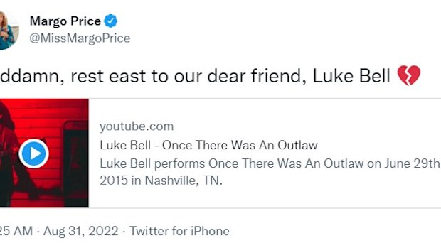 Country music singer Luke Bell found dead nine days after he went missing in Arizona.
