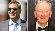 Shane Warne and Bill Lawry.