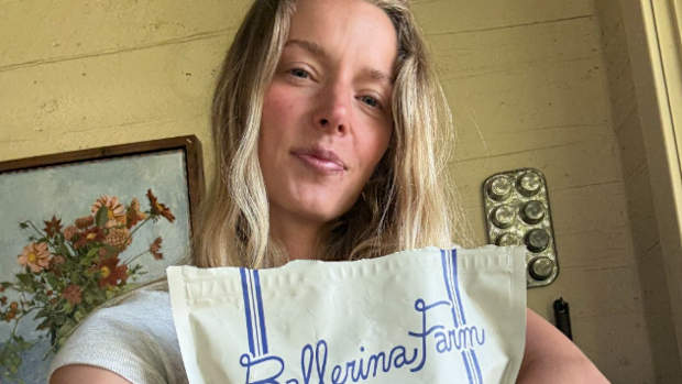 American Instagram influencer Hannah Neeleman of Ballerina Farm is to blame for the entry of "tradwife."