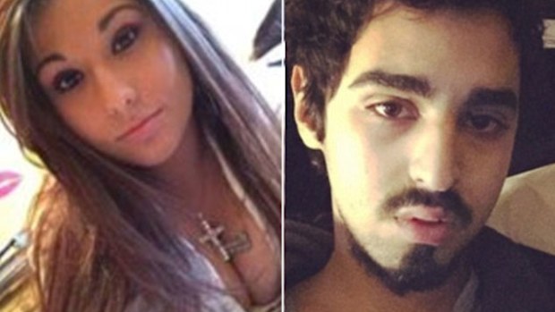 Brianna Rivera and her ex-boyfriend, 'Mallo Fox'. (Supplied)