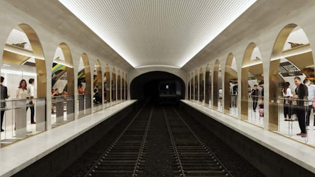 Le Terminus will be a subterranean dining hall across two platforms.