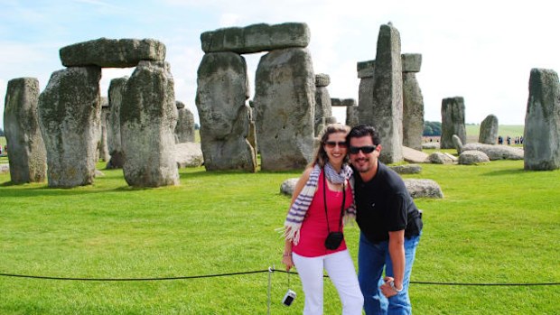 Travel couple dating marriage Stone Henge