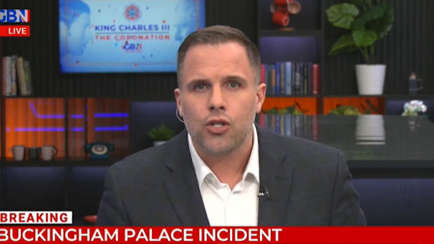 GB News reports on buckingham palace incident