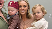 Sylvia with her husband Peter Stefanovic and their sons. 