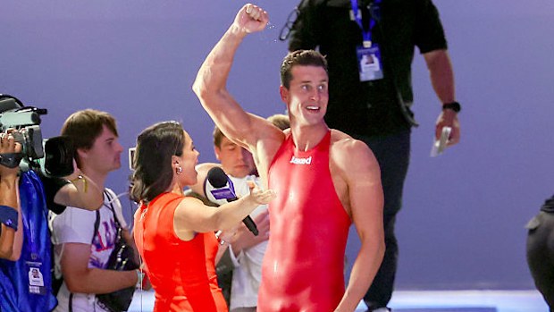 Kristian Gkolomeev competes during the Enhanced Games.