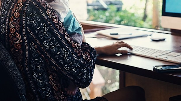 work from home setback for women
