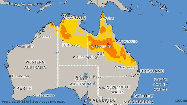 Heatwave warnings are in place for parts of northern Queensland and the Northern Territory this weekend.