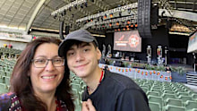 Vanessa Sellick, pictured with her son Harrison, who is now 19 years old.