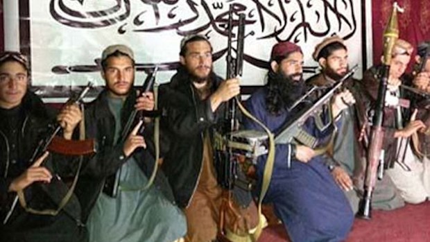 The Taliban gunmen who slaughtered 132 children pictured just hours before the massacre.