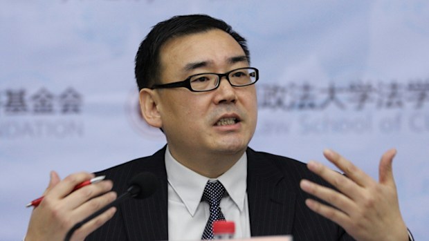 Chinese-Australian writer Yang Hengjun attends a lecture at Beijing Institute of Technology in Beijing, China, in 2010. 