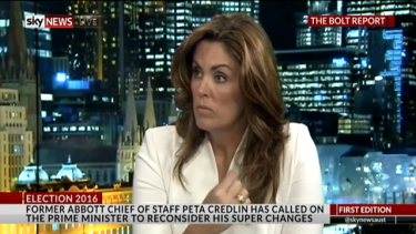 peta credlin sky natural screen laments outing gushes bolt andrew viewing praises commentary abbott riveting political tony credit