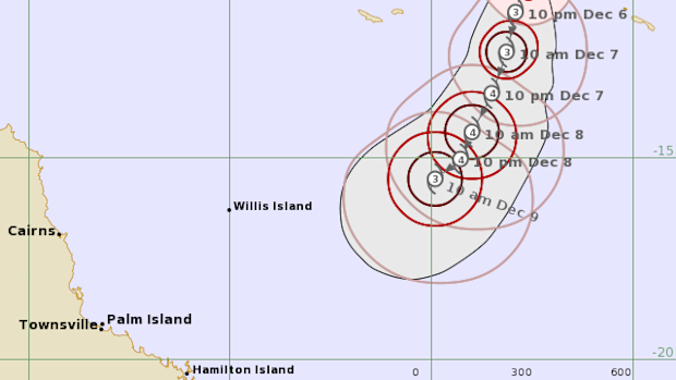 Residents on Queensland's east coast are preparing for Tropical Cyclone Jasper, which is expected to make landfall early next week. The current category two system is located about 1430 kilometres east northeast of Cairns but it is expected to increase in intensity over the coming days.