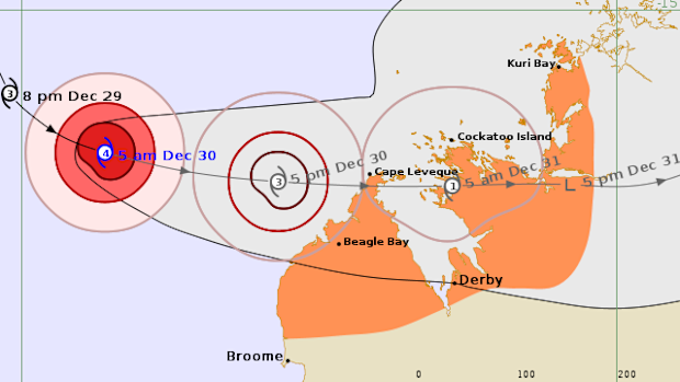 Severe tropical Cyclone Haley is making its way towards the northwest of Western Australia's Kimberley coast.
