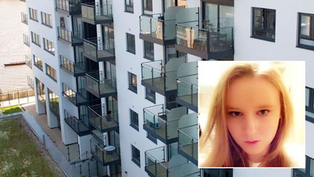 Anastasia Tutik, 19, pictured, and an 18-year-old man identified only as "Miguel" died after falling from the sixth floor balcony. (Supplied)