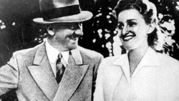 Adolf Hitler and Eva Braun. 