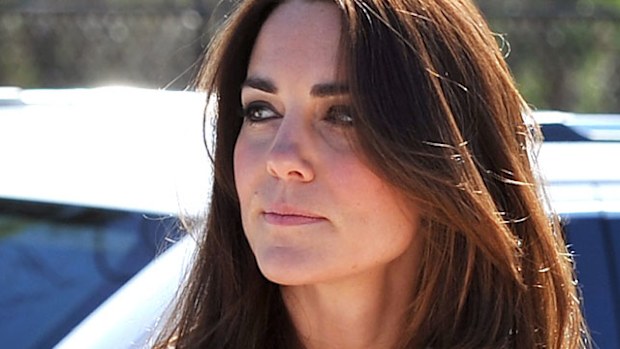Duchess Kate in Winmalee in the Blue Mountains. (AAP)