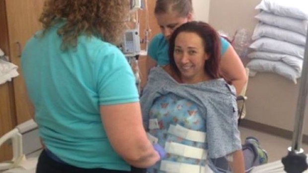 The six-time gold medal winner told fans she is "doing great". (Instagram)