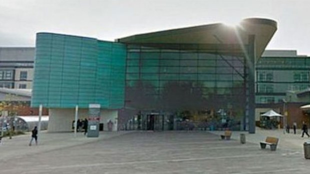 The Royal Derby Hospital.