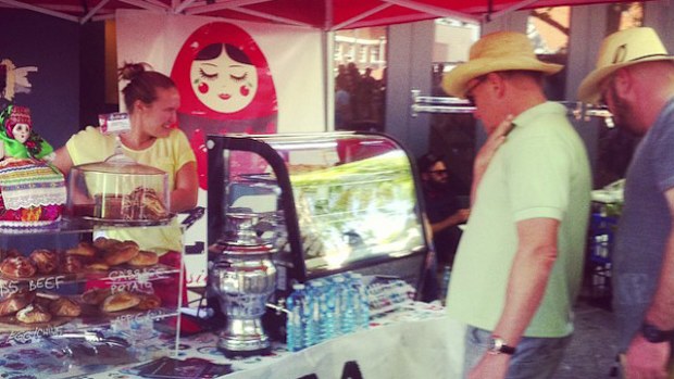Olga Rogacheva showing off her wares at the Newtown Good Food Fair. (Supplied)