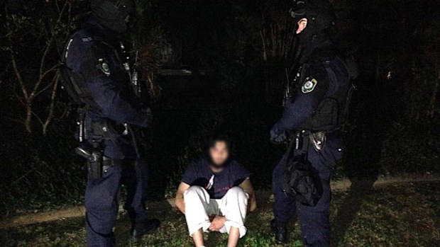 Terror raids in Sydney last year. (AAP)