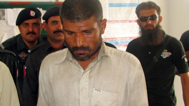 Pakistani villager Mohammad Arif was arrested on suspicion of cannibalism on April 14, 2014. (Getty)