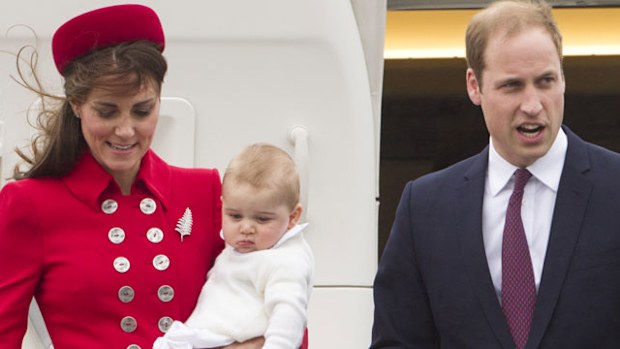 The royals arrive in New Zealand. (AAP)