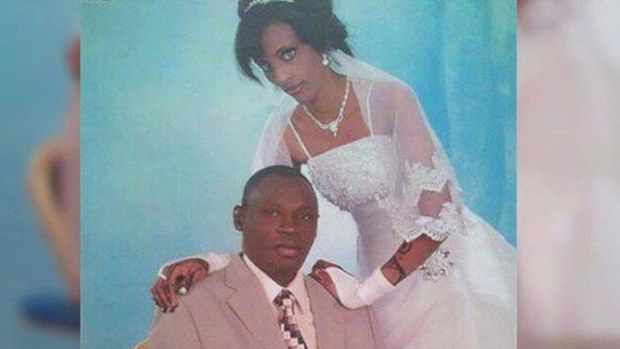 Meriam Yehya Ibrahim with her husband.