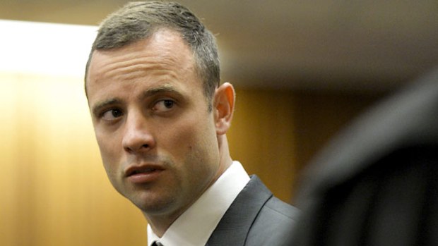 Oscar Pistorius at the Pretoria High Court to stand trial for the murder of his girlfriend, Reeva Steenkamp, on February 14, 2014. (Getty)