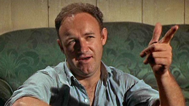 Hollywood legend Gene Hackman in 1967's 'Bonnie and Clyde'.