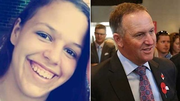 Waitress Amanda Bailey claims New Zealand Prime Minister John Key repeatedly pulled on her ponytail as she worked.