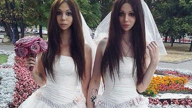 Alison Brooks (left) with new husband Alina Davis (Dmitry Kozhukhov) (Supplied)