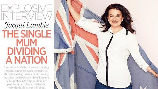 Jacqui Lambie in the January issue of The Australian Women's Weekly. (Supplied)