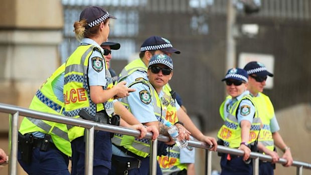 NSW Police officers will be allowed to remove their name badges and replace them with numberplates. (Getty)