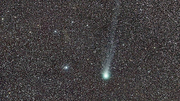 A Picture of the comet Lovejoy on February 12, 2015 from 50km south of Paris.
(Photo: Fabrice Noel)