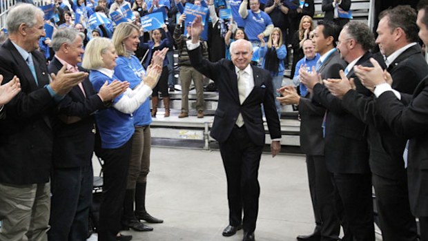 John Howard at the Liberal campaign launch in Melbourne. (AAP)