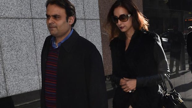 Pankaj (left) and Radhika Oswal. (AAP)