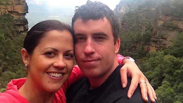 Kate Malonyay with ex-boyfriend Elliot Coulson.  