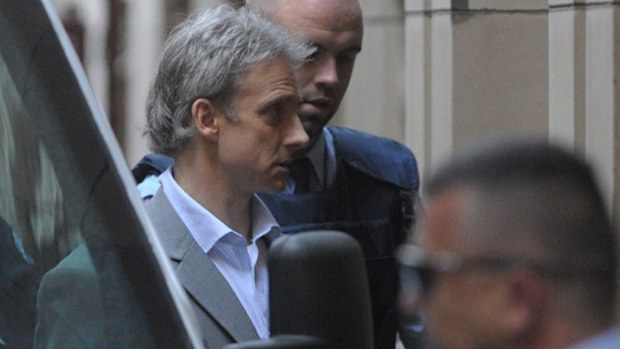 Mark Adrian Perry arrives at the Supreme Court in Melbourne. (AAP)