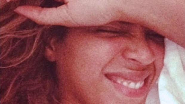 Beyonce in her make-up free selfie. (Instagram)