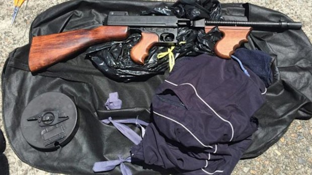 The gun allegedly being carried by Avidov. (NSW Police)