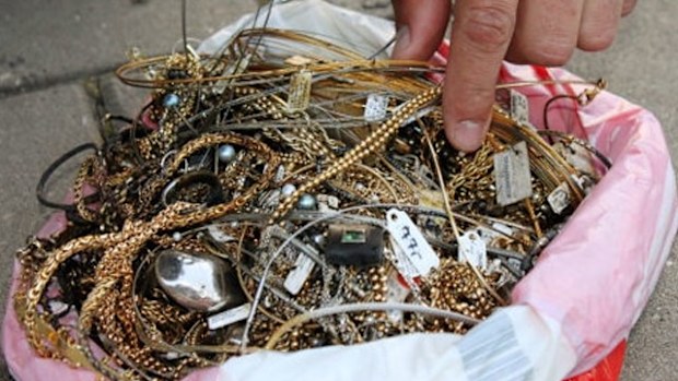Treasure retrieved from a pond in Bavaria by a small boy. 