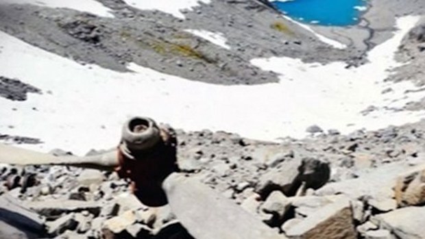 The wreckage of the plane crash that took 50 years to find.
