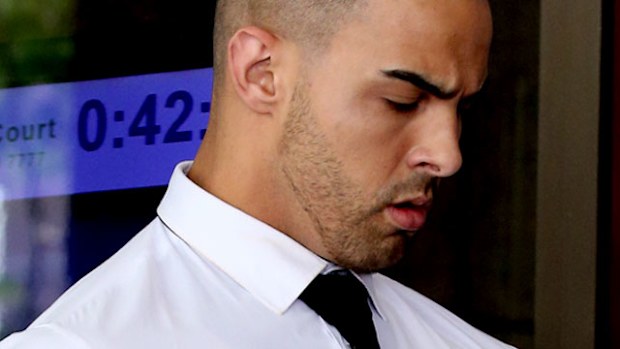 Aaron Purvis arrives at the Melbourne Magistrates Court in Melbourne. (Photo: AAP)