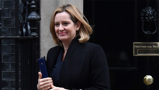 British Home Secretary Amber Rudd. (AP).